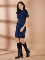 LAMA DENIM MINI DRESS