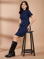 LAMA DENIM MINI DRESS