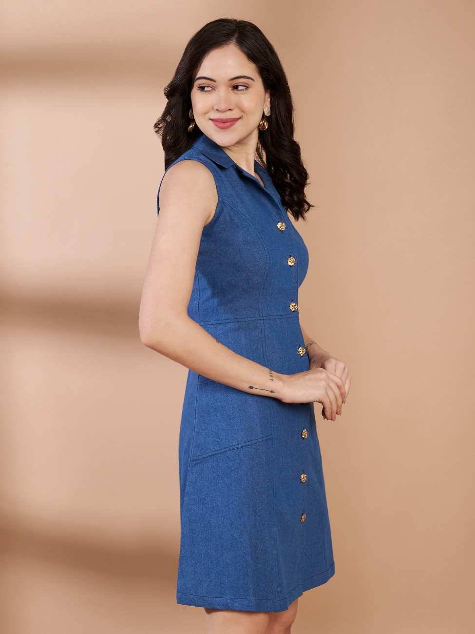 KIARA DENIM MINI DRESS