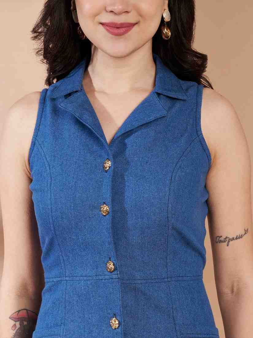 KIARA DENIM MINI DRESS