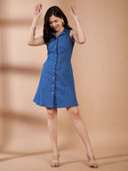 KIARA DENIM MINI DRESS