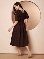 LINA WAIST SMOKKED DRESS