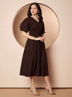 LINA WAIST SMOKKED DRESS