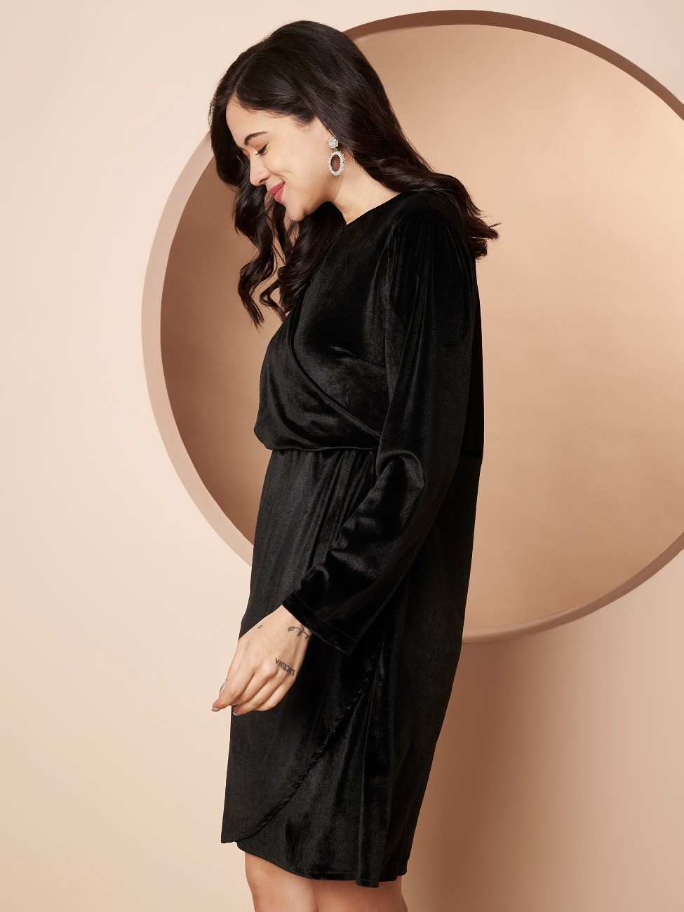 DONA MIDI DRAPED DRESS