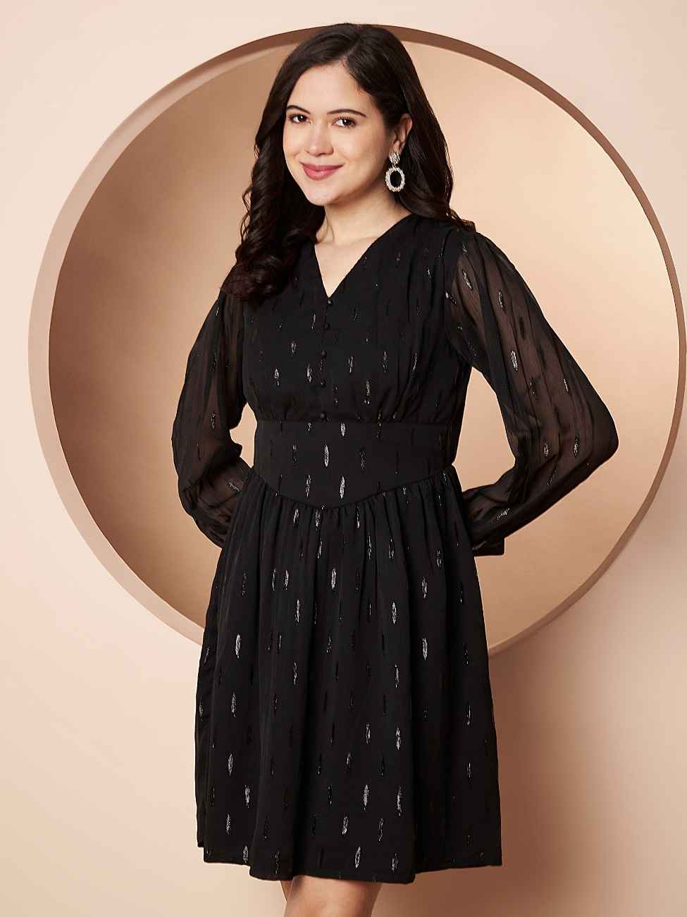 TIAA FIT AND FLARE DRESS